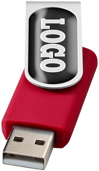 Obrázky: Twister červený USB flash disk 2GB pro doming