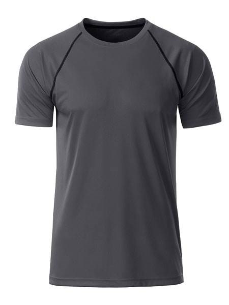 Obrázky: Pánské funkční tričko SPORT 130, šedá/černá XL, Obrázek 2