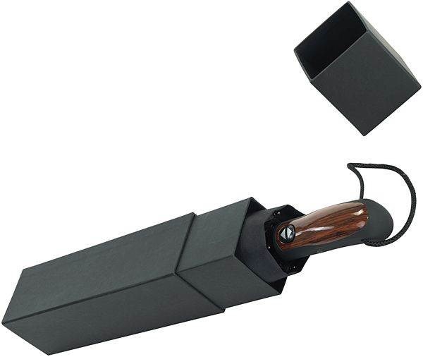 Obrázky: Exklusivní třídílný automatický deštník - černý, Obrázek 2