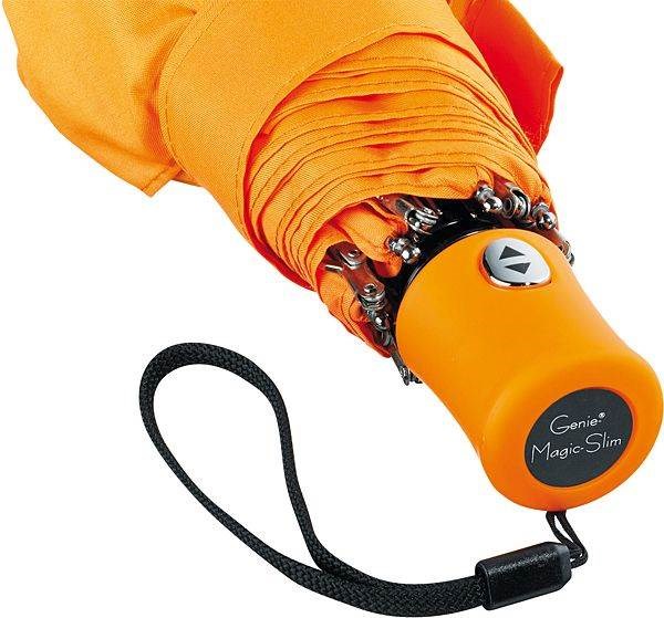 Obrázky: Čtyřdílný automatický mini deštník - oranžový, Obrázek 2
