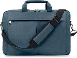 Obrázky: Modro-černá polyesterová taška na laptop 15"