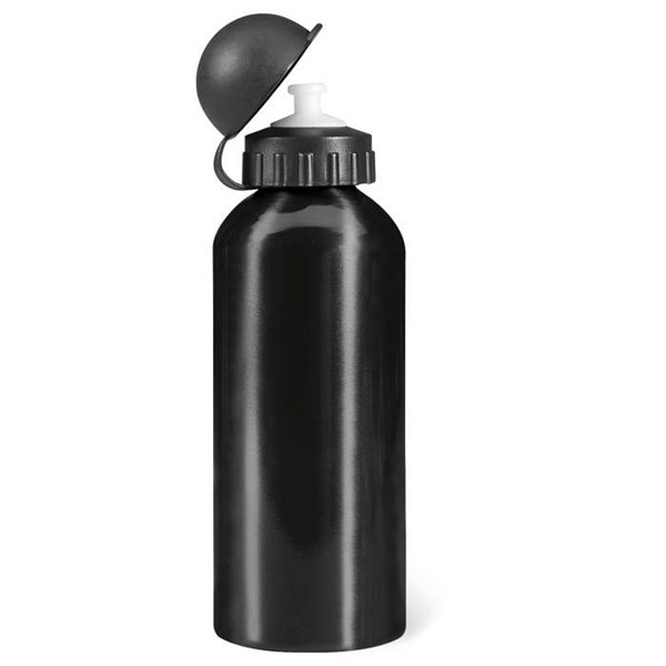 Obrázky: Černá kovová chladicí láhev na nápoje 600 ml
