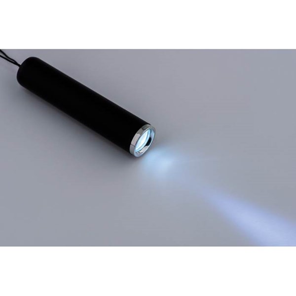 Obrázky: Černá plastová LED svítilna se svítícím logem, Obrázek 4
