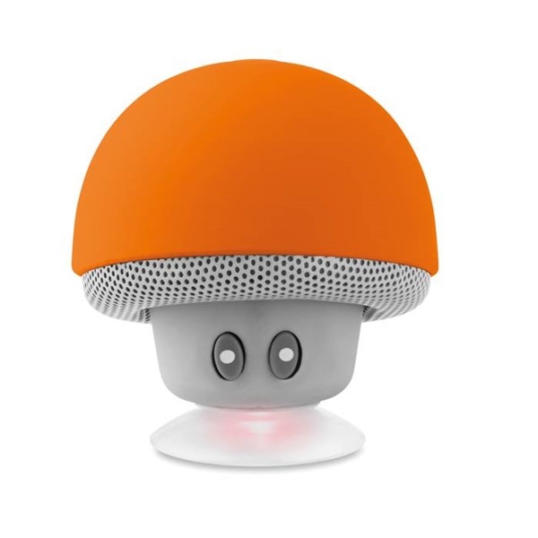 Obrázky: Bluetooth reproduktor ve tvaru houby, oranžový