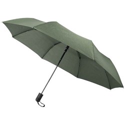 Obrázky: Zelený skládací deštník s šedým páskem