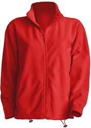Obrázky: Červená fleecová bunda POLAR 300, XL