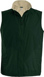 Obrázky: Lesní zelená vesta s fleecovou podšívkou L