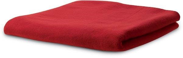 Obrázky: Červená fleecová deka s popruhy, Obrázek 3
