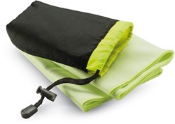 Obrázky: Světle zelený sportovní ručník v nylonovém sáčku