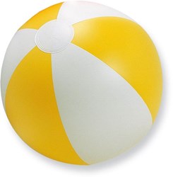 Obrázky: Žluto-bílý plážový nafukovací míč