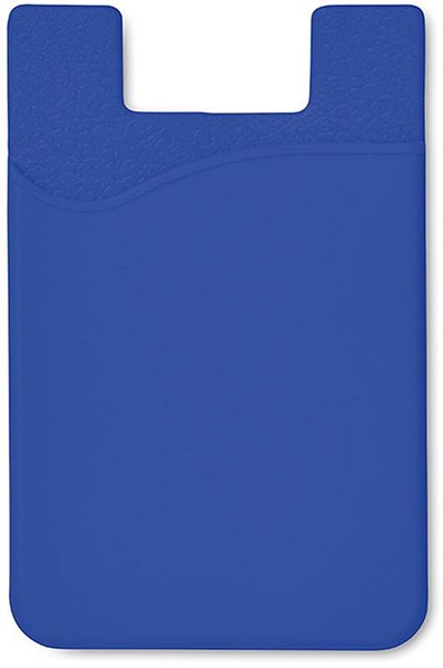 Obrázky: Modrá silikonová kapsa na karty