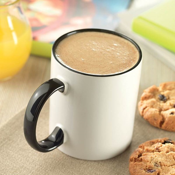 Obrázky: Bílo-černý keramický hrnek pro sublimaci 300ml, Obrázek 3