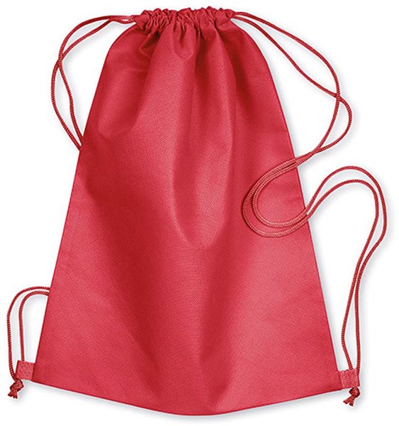 Obrázky: Jednoduchý červený batoh z netkané textilie