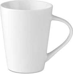 Obrázky: Bílý kónický porcelánový hrnek 250 ml