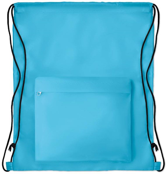 Obrázky: Velký tyrkysový batoh a s přední kapsou na zip, Obrázek 3