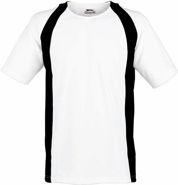 Obrázky: Cool Fit SLAZENGER bílo/černé triko M, Obrázek 2