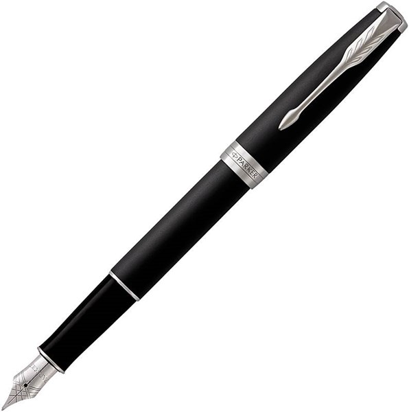 Obrázky: PARKER Sonnet Matte Black CT, plnicí pero, hrot M