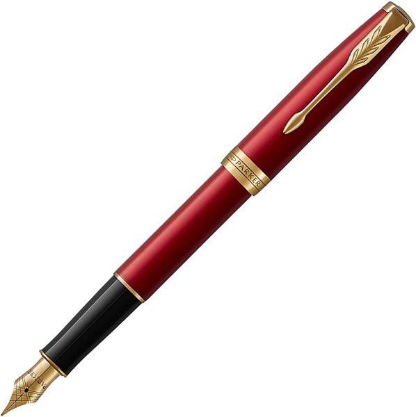 Obrázky: PARKER Sonnet Red GT, plnicí pero, hrot M