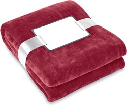 Obrázky: Vínová fleecová deka s komplimentkou