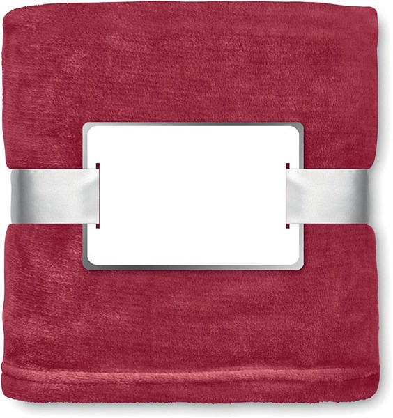 Obrázky: Vínová fleecová deka s komplimentkou, Obrázek 3