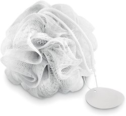 Obrázky: Bílá mycí houba ve tvaru květiny na zavěšení