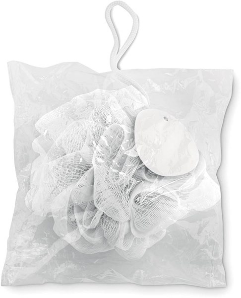 Obrázky: Bílá mycí houba ve tvaru květiny na zavěšení, Obrázek 4