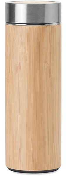 Obrázky: Dvoustěnná bambusová nerez láhev 400ml
