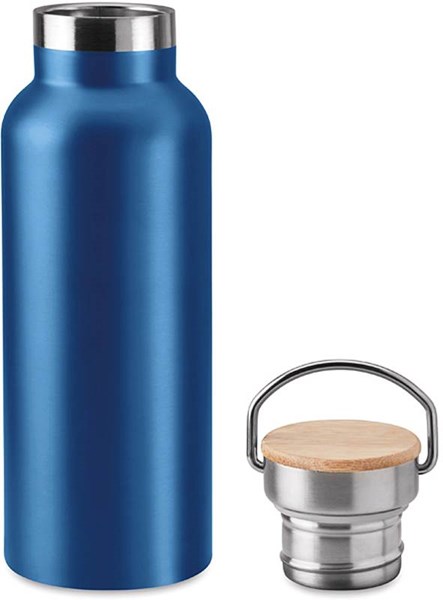 Obrázky: Nerezová modrá termoska s kovovým držadlem 0,5l, Obrázek 2