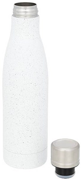 Obrázky: Bílá tečkovaná měděná vakuová izol. láhev, 500 ml, Obrázek 2