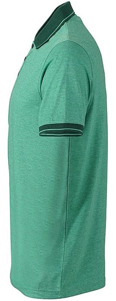 Obrázky: Zelená polokošile HEATHER MELANGE 170 XXXL, Obrázek 3