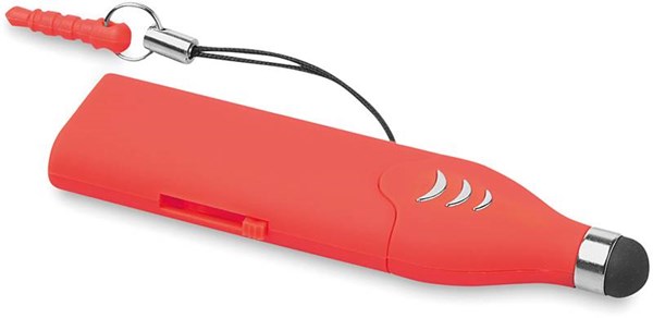 Obrázky: OTG Touch USB flash disk 4 GB se stylusem,červený