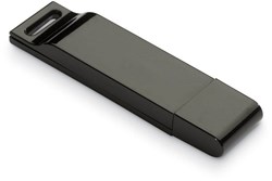 Obrázky: Dataflat plochý černý USB flash disk 4GB