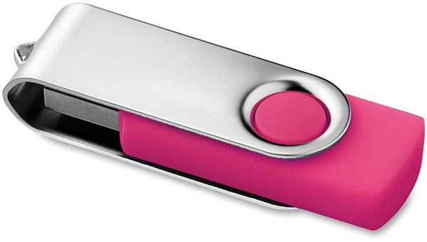 Obrázky: Twister Techmate růžovo-stříbrný USB disk 4GB