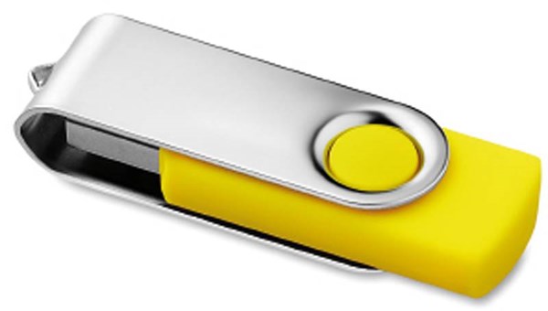 Obrázky: Twister Techmate žluto-stříbrný USB disk 4GB, Obrázek 2