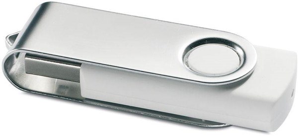Obrázky: Twister Techmate bílo-stříbrný USB disk 4GB, Obrázek 4
