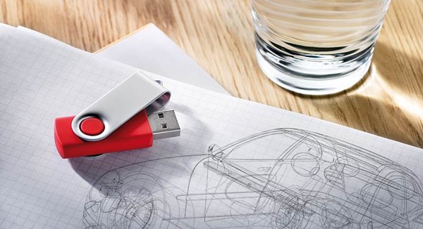 Obrázky: Twister Techmate červeno-stříbrný USB disk 4GB, Obrázek 6