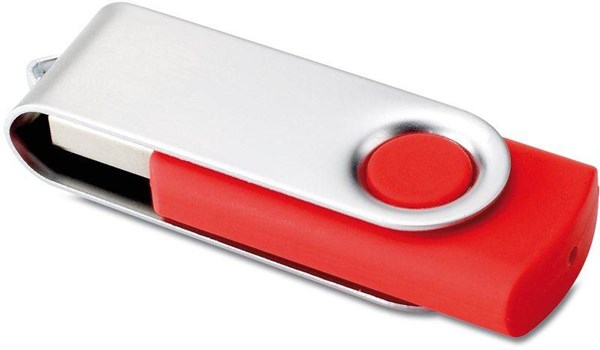 Obrázky: Twister Techmate červeno-stříbrný USB disk 4GB, Obrázek 4