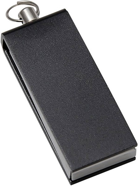 Obrázky: Černý malý hliníkový USB flash disk 4GB