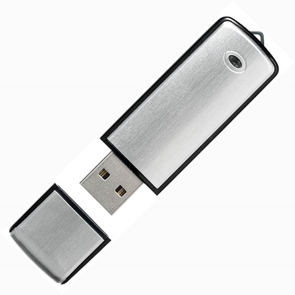 Obrázky: Square stříbrný USB flash disk, 4GB, Obrázek 2