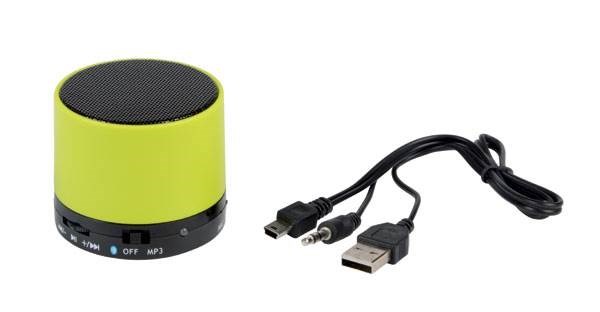 Obrázky: Zelený plast. bluetooth 4.1 reproduktor s rádiem