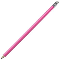 Obrázky: Růžová neořezaná tužka s bílou gumou