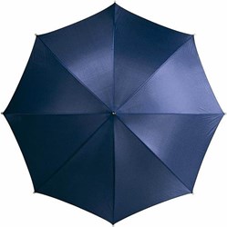 Obrázky: Námořně modrý klasický deštník s dřevěnou rukojetí