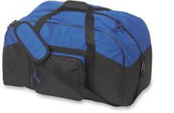 Obrázky: Sportovní modrá polyesterová taška s kapsou