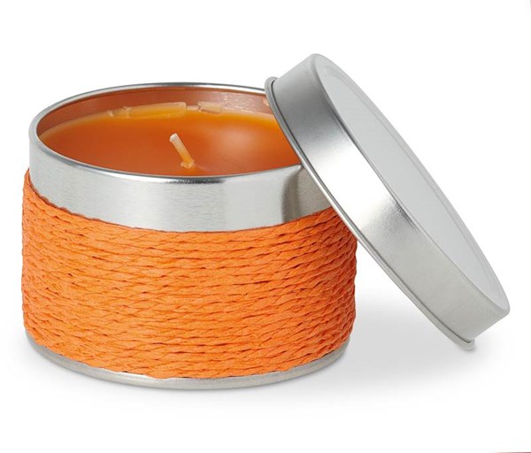 Obrázky: Aromatická svíčka s vůní pomeranč v plechovém boxu, Obrázek 2