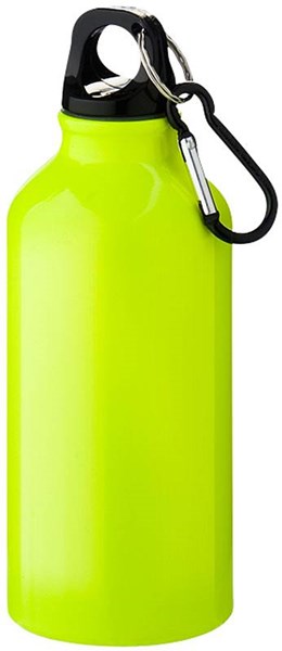 Obrázky: Žlutá hliníková láhev na 0,4 litru s karabinou