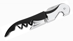 Obrázky: Orig. číšnický nůž s dvoufázovou vývrtkou, černý