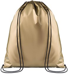 Obrázky: Zlatý laminovaný batoh se šňůrkami