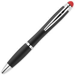 Obrázky: Kuličkové pero se svíticím logem, červené MN