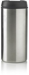 Obrázky: Stříbrno-černý termohrnek 300 ml s víčkem