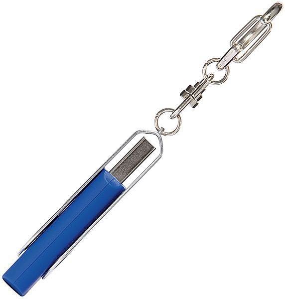 Obrázky: Twister stříbrno-modrý USB flash disk,přívěsek 8GB, Obrázek 4